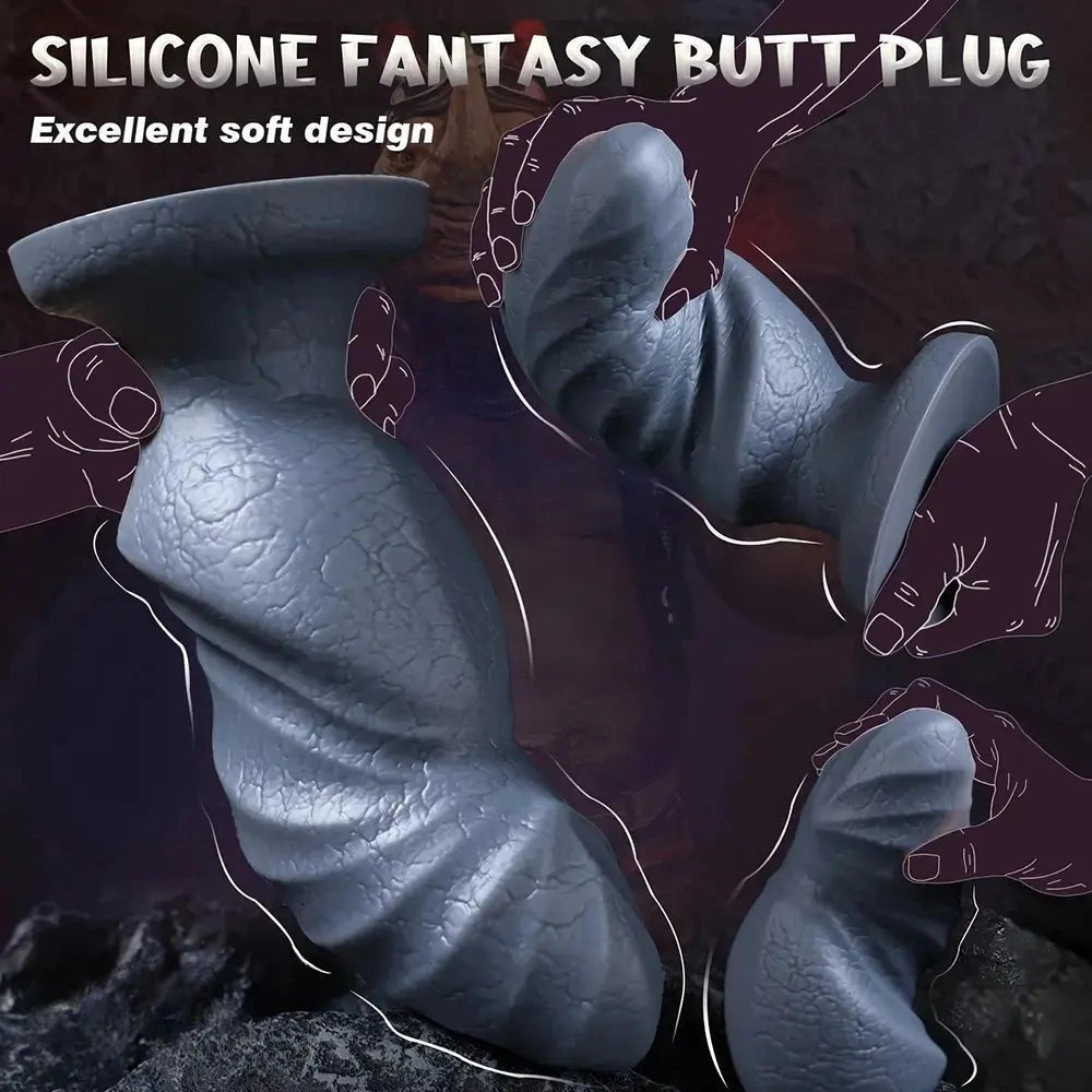 Scaled knotted fantasy dildo, photo 4