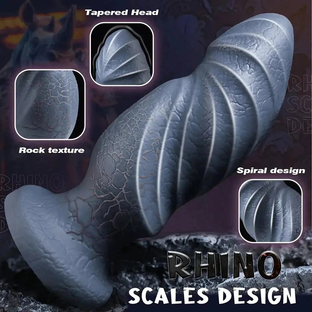 Scaled knotted fantasy dildo, photo 6
