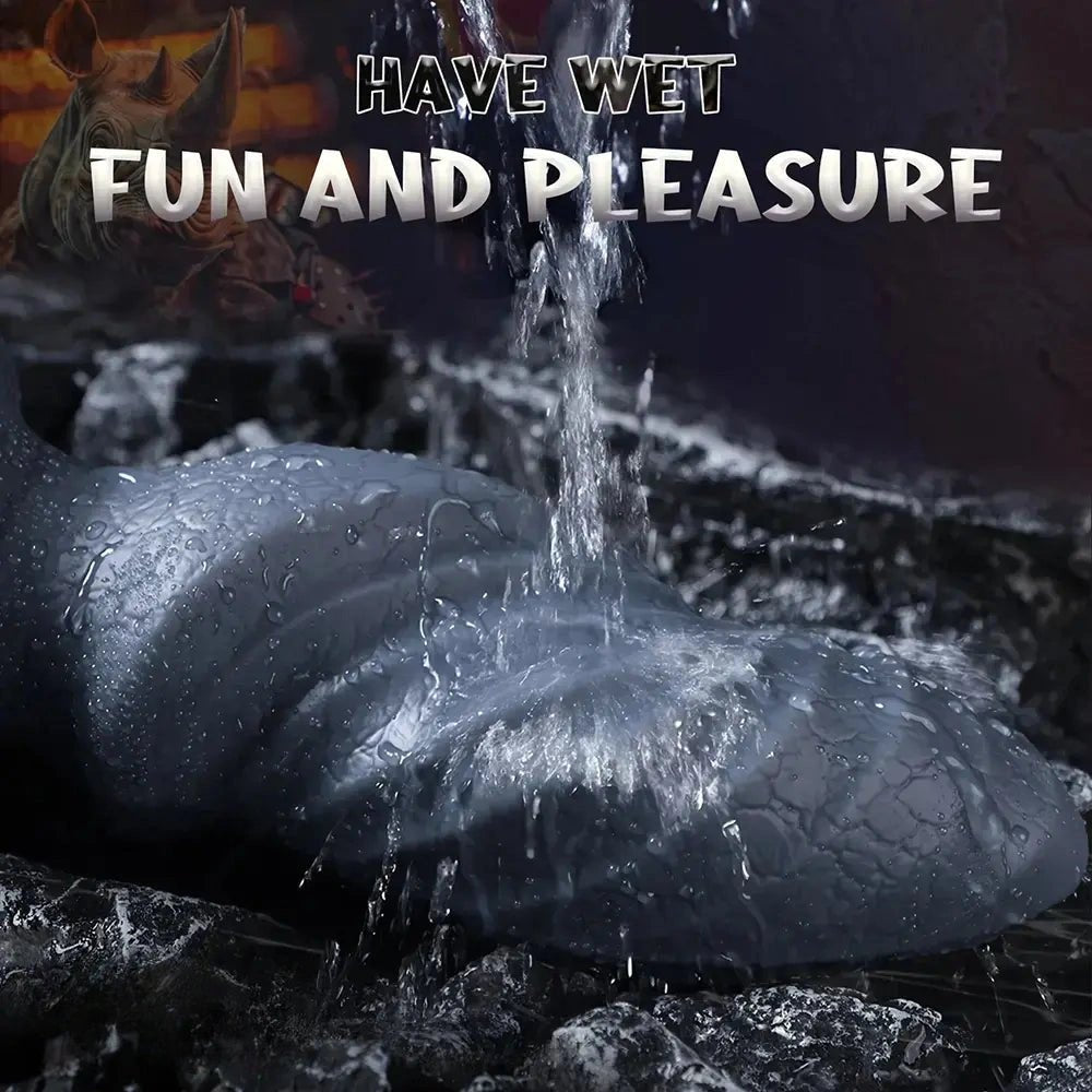 Scaled knotted fantasy dildo, photo 7