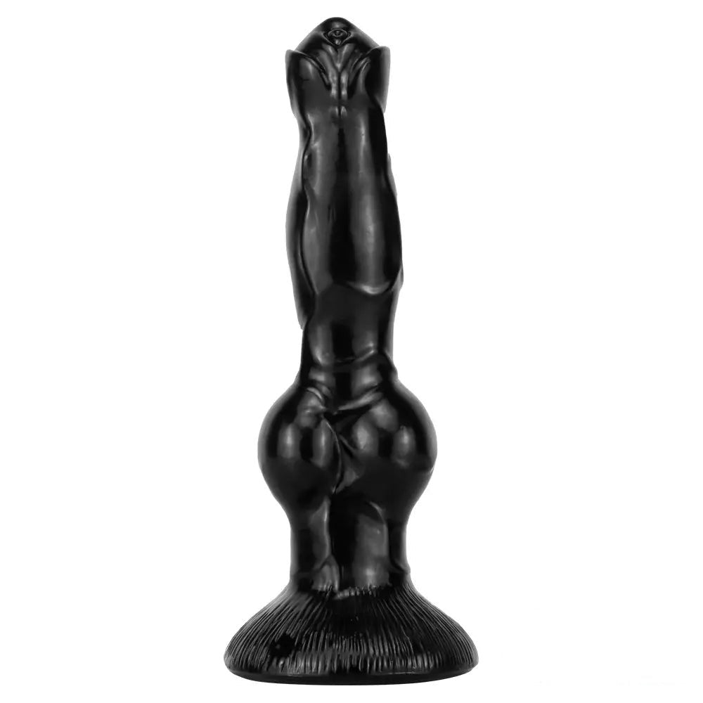 Black knotted animal dildo, photo 4
