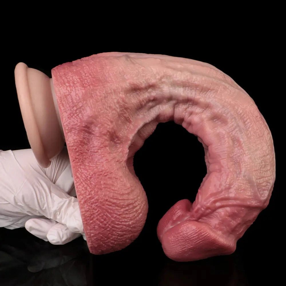 Flesh tone liquid silicone suction cup dildo, photo 12