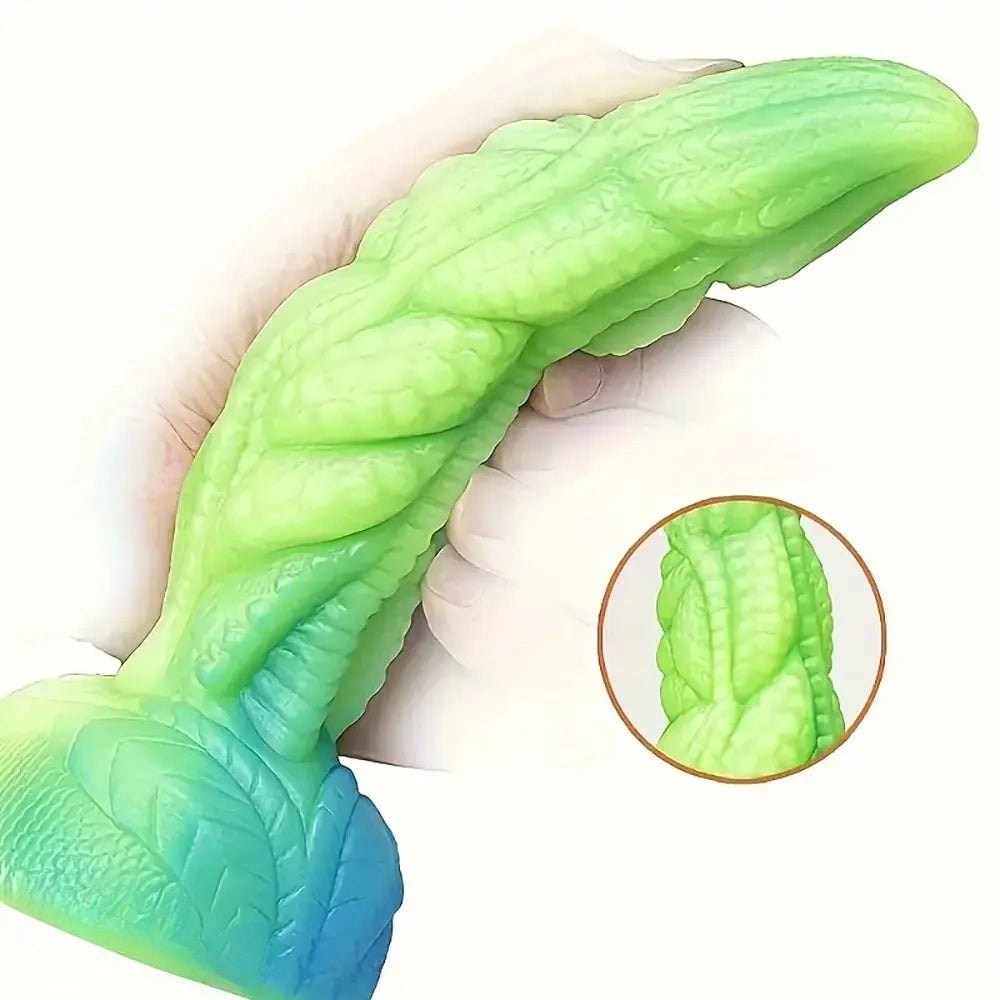 Colorful liquid silicone monster fantasy dildo, photo 2