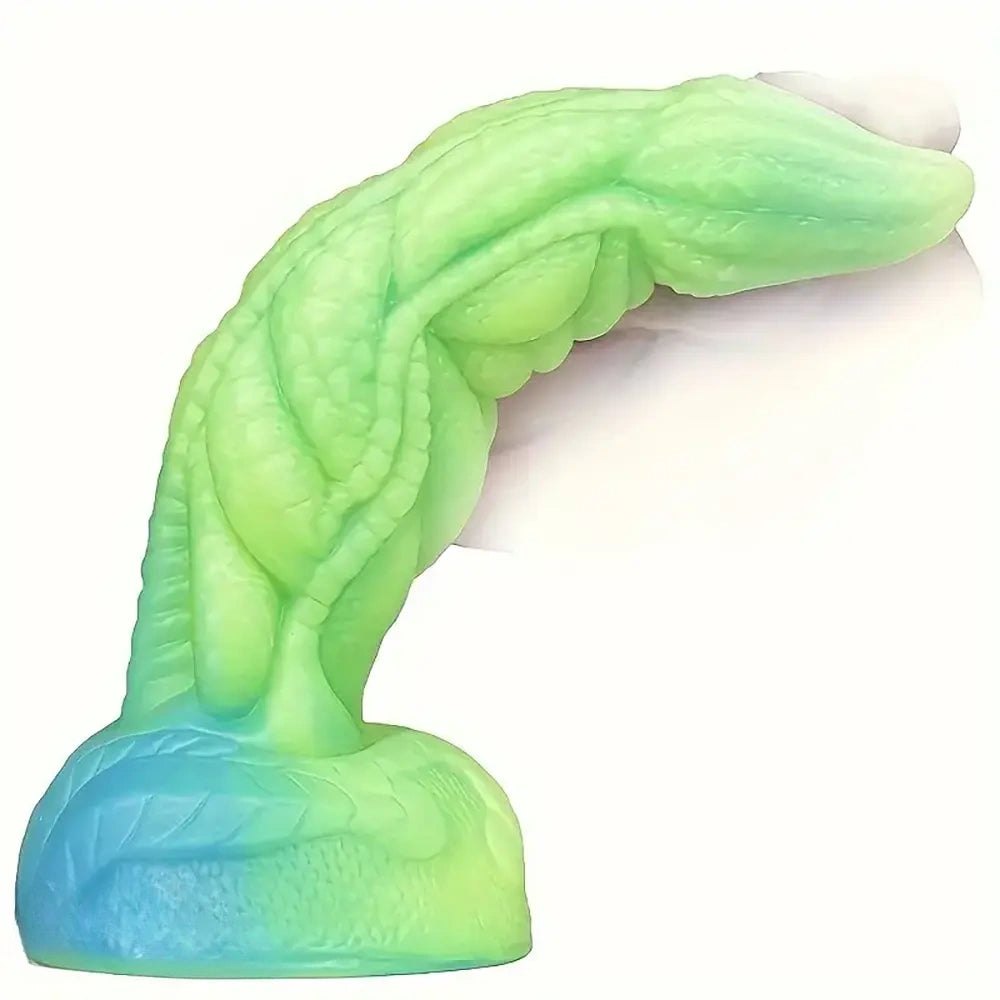 Colorful liquid silicone monster fantasy dildo, photo 5