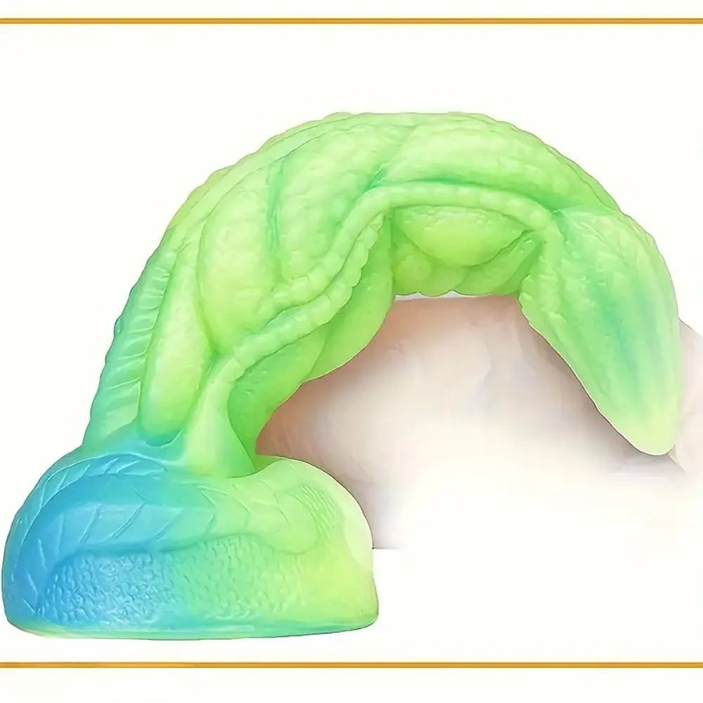 Colorful liquid silicone monster fantasy dildo, photo 6
