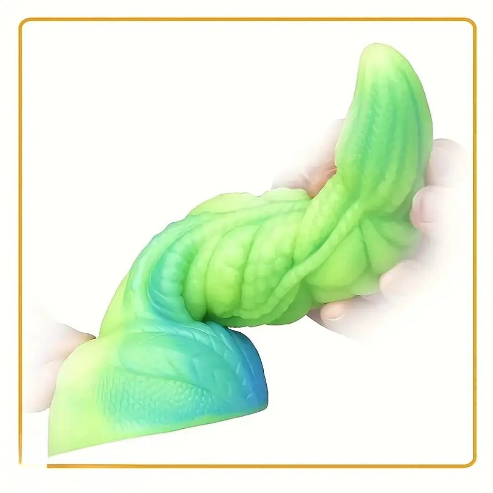 Colorful liquid silicone monster fantasy dildo, photo 7
