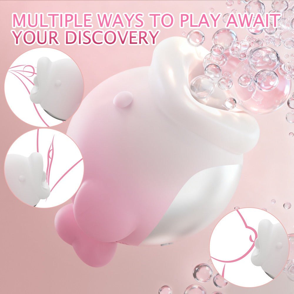Pink and white big mouth fish stimulator, photo 4