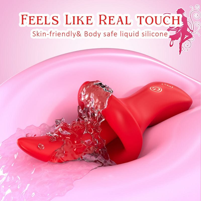 Red big mouth suction vibrator, photo 6