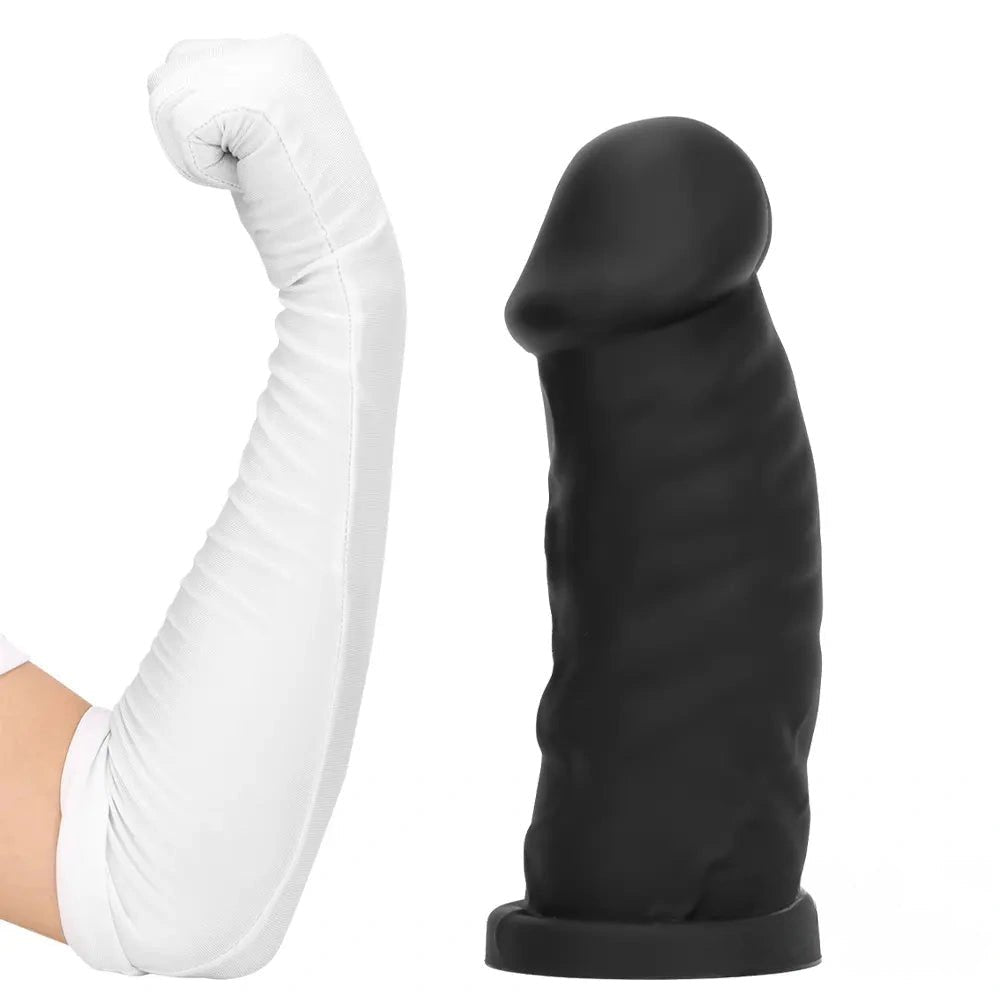 Black silicone mushroom head suction cup dildo, photo 14