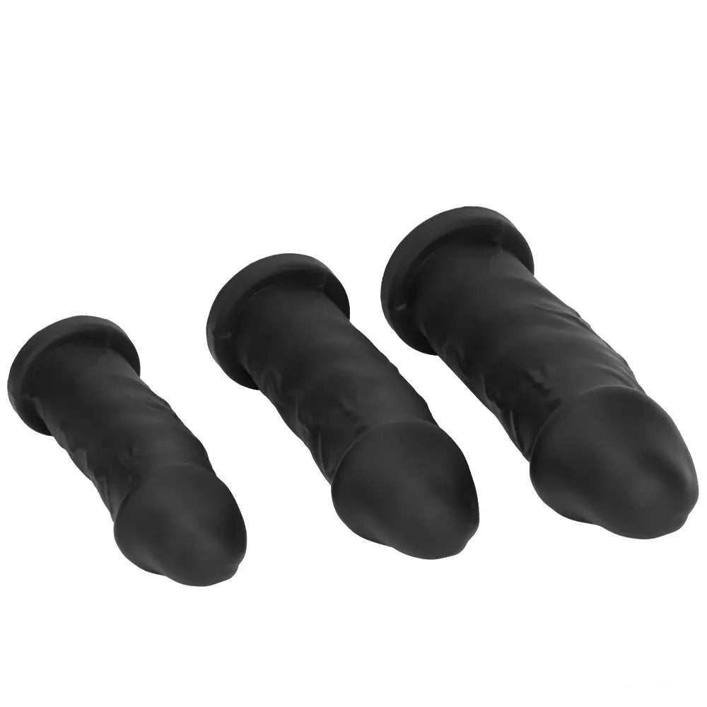 Black silicone mushroom head suction cup dildo, photo 9