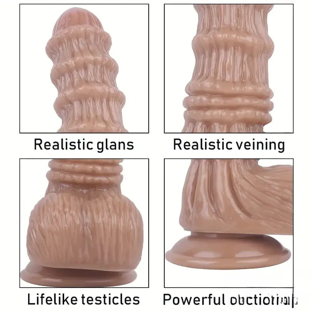 Flesh tone realistic dildo, photo 4