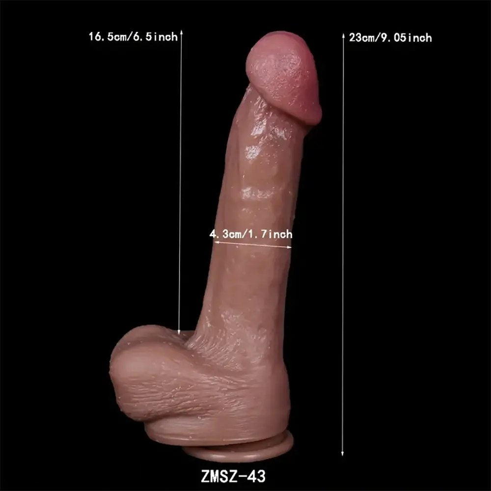 Flesh big realistic dildo, photo 6