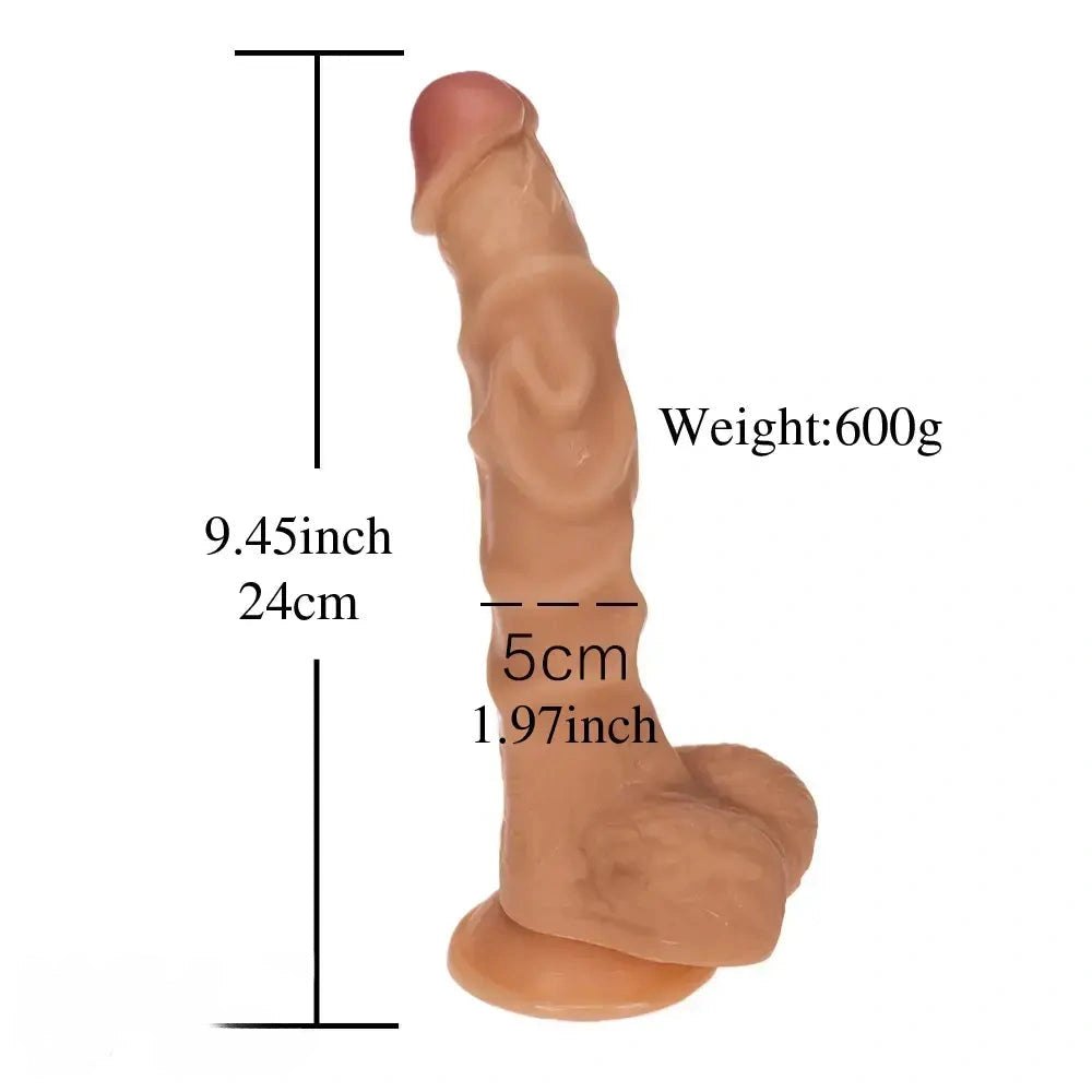 Realistic pvc dildo with suction cup base, photo 15