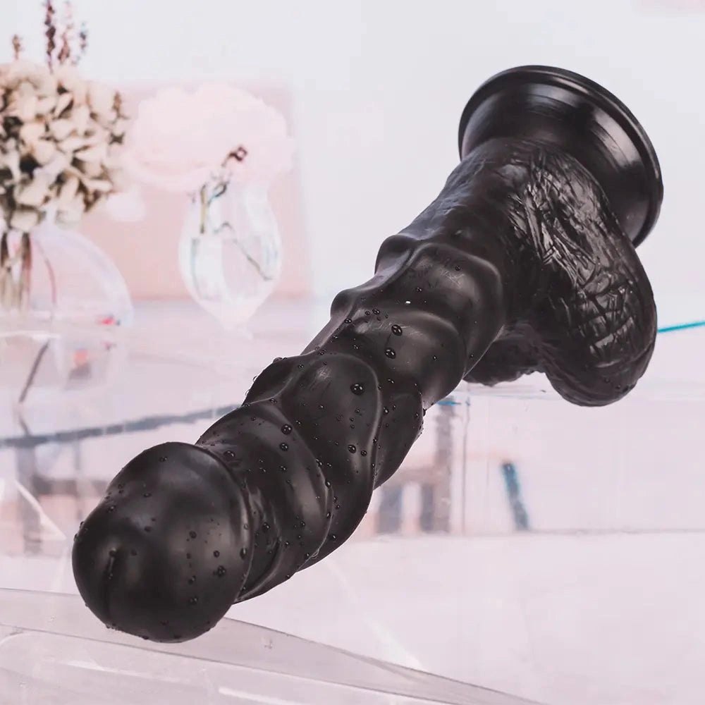 Realistic pvc dildo with suction cup base, photo 4