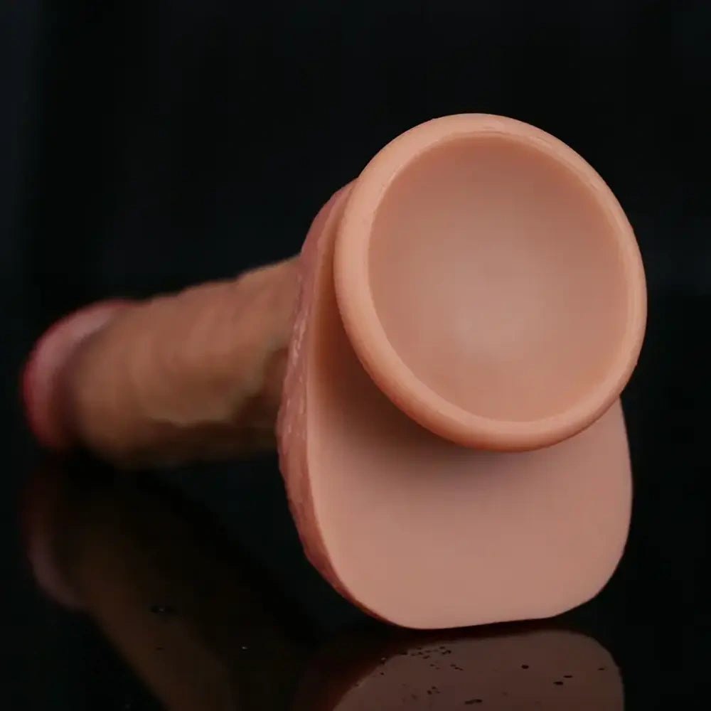 Flesh tone big realistic silicone dildo, photo 11