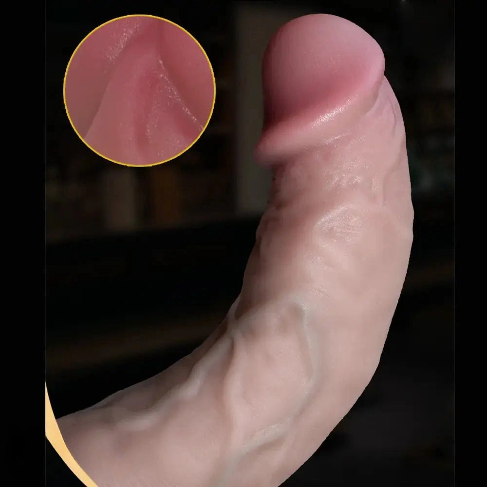 Flesh silicone realistic dildo, photo 6