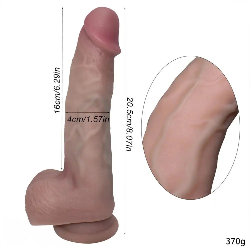 Flesh silicone realistic dildo, photo 8