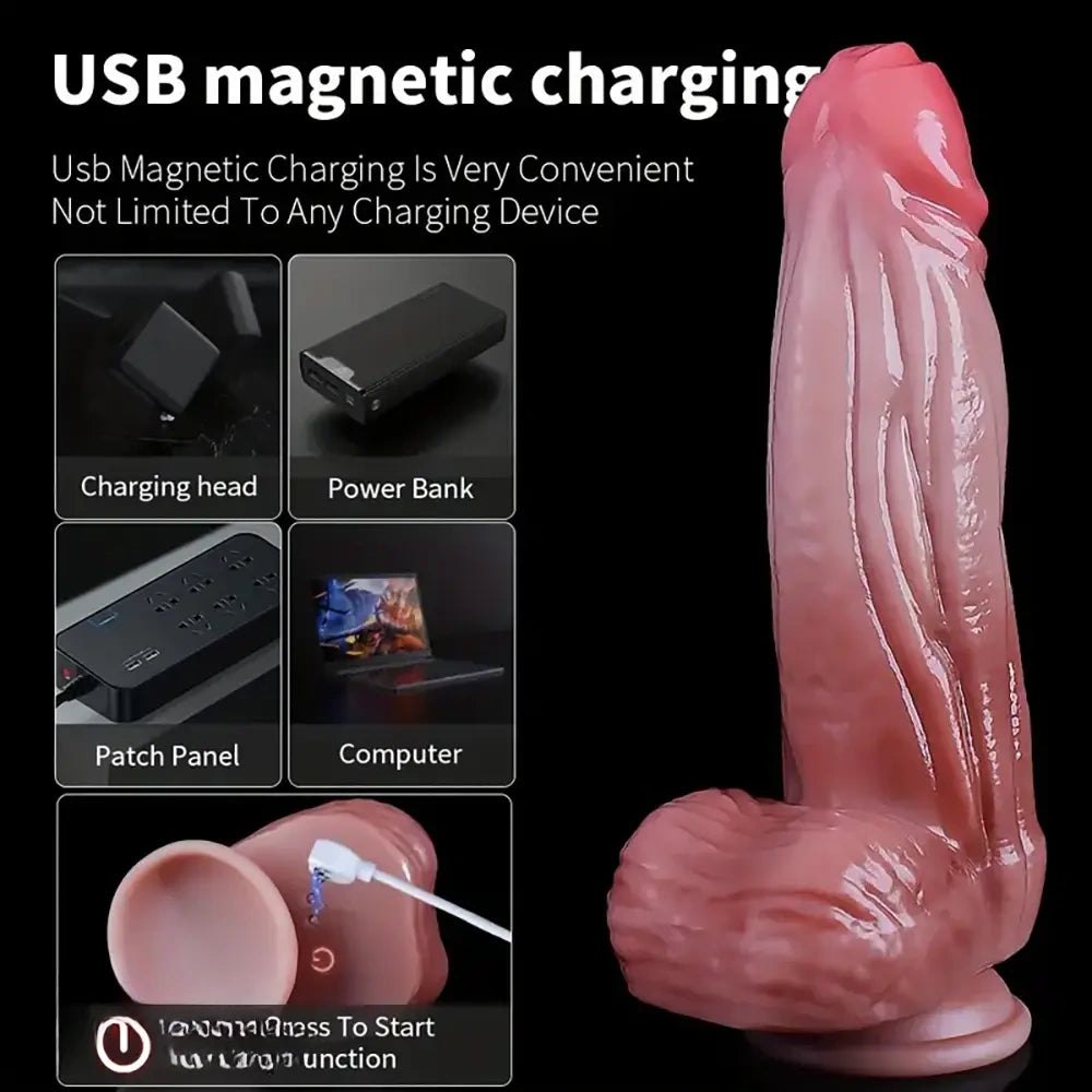 Big realistic silicone dildo, photo 8