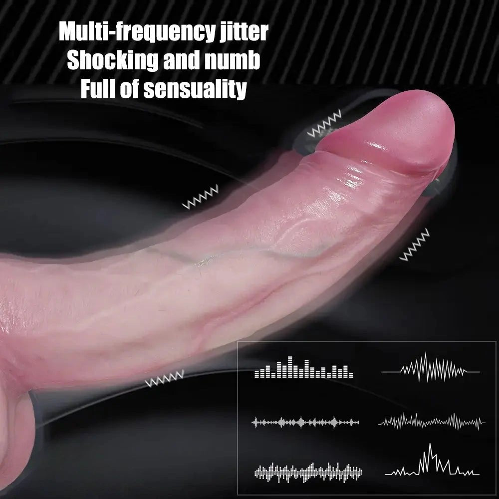 Flesh tone realistic silicone dildo, photo 13
