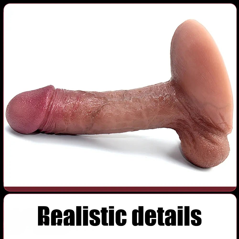 Realistic silicone suction cup dildo, photo 6