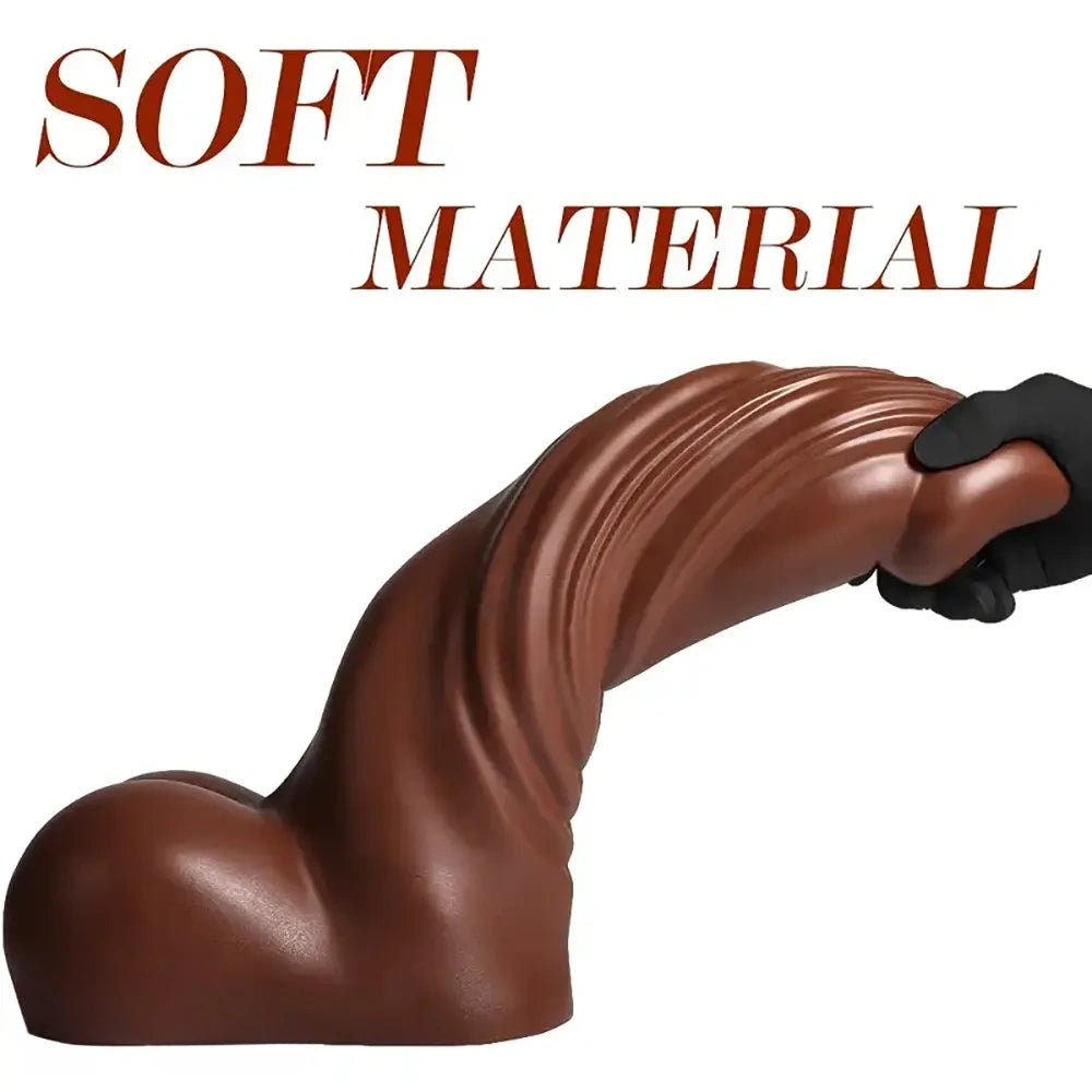 Brown realistic tpr dildo, photo 3