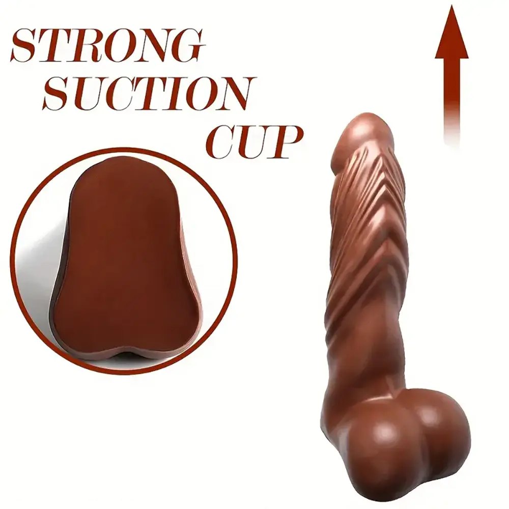 Brown realistic tpr dildo, photo 4