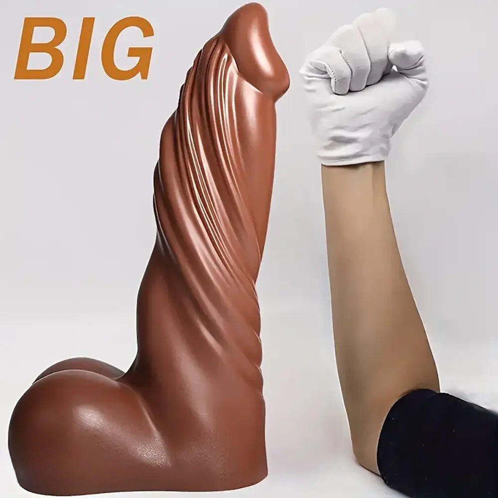Brown realistic tpr dildo, photo 5