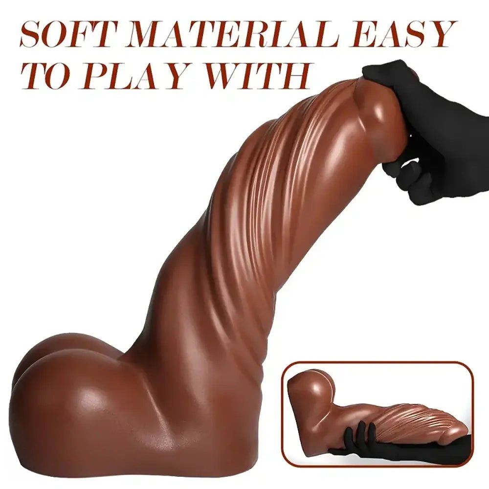 Brown realistic tpr dildo, photo 6