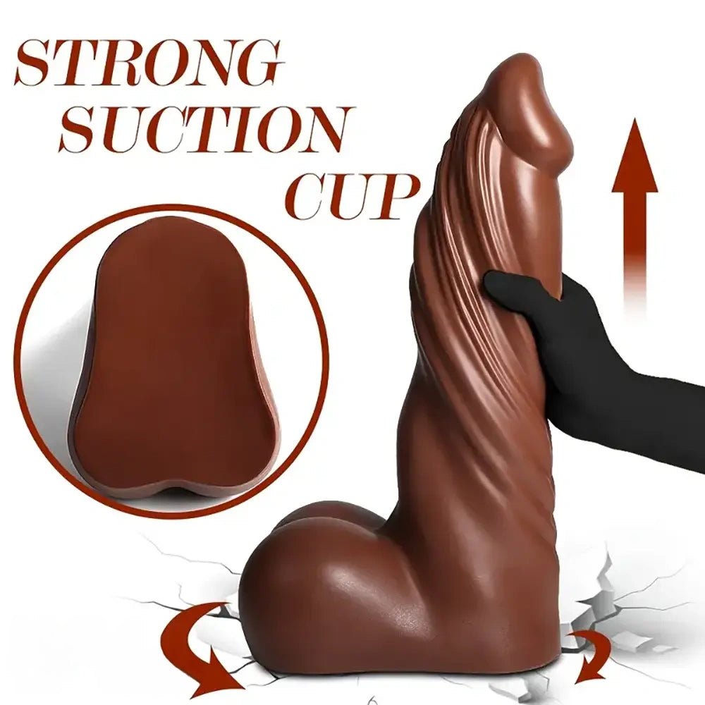 Brown realistic tpr dildo, photo 7