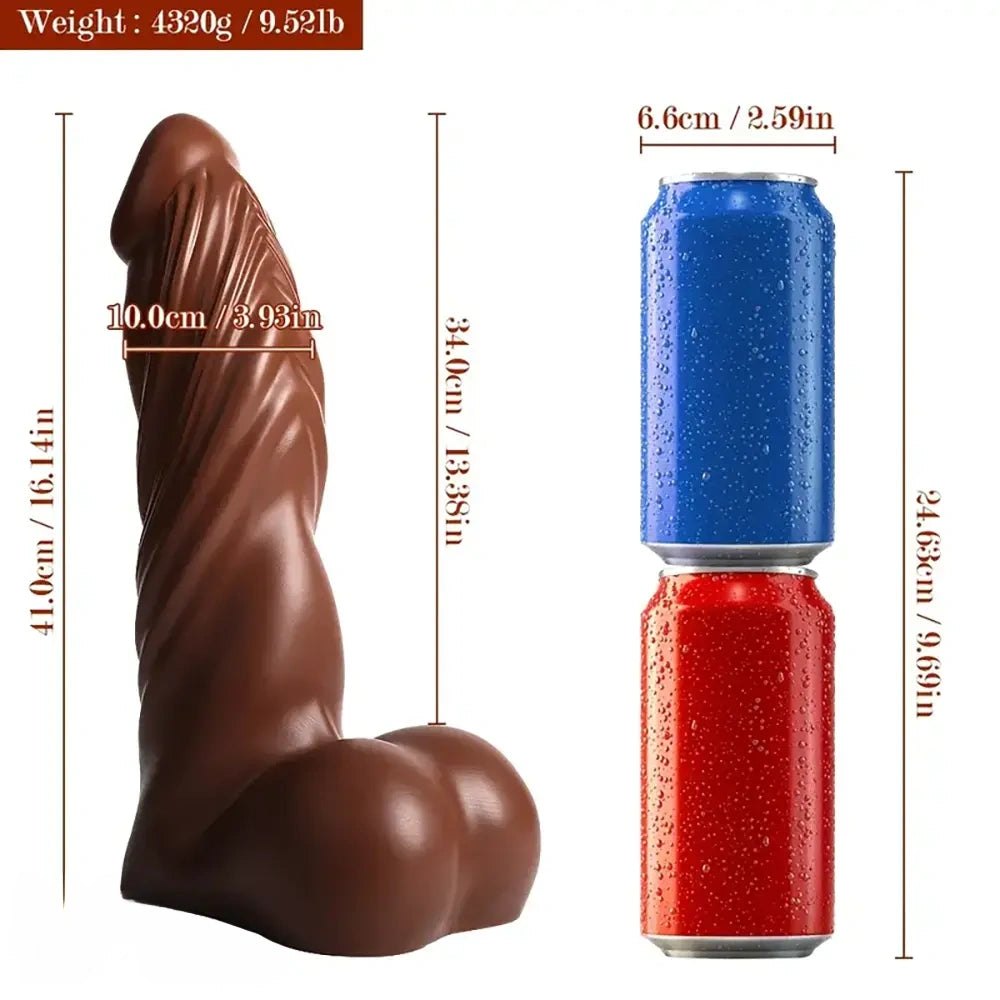 Brown realistic tpr dildo, photo 8