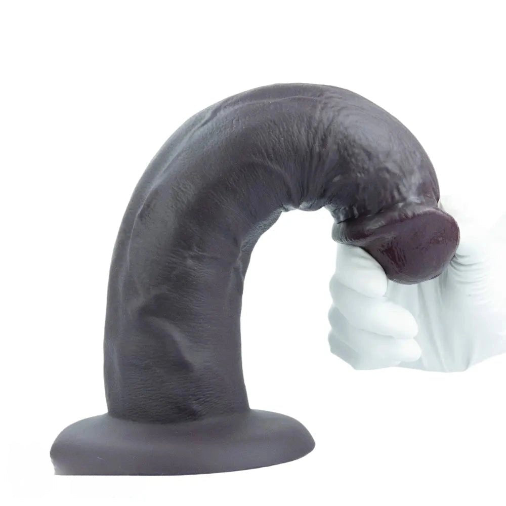 Ribbed silicone suction cup dildo, photo 14