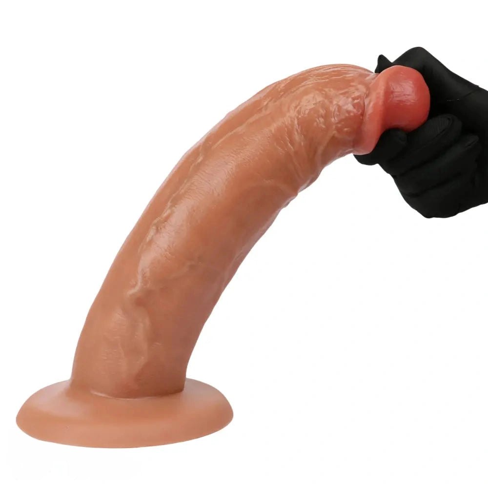 Ribbed silicone suction cup dildo, photo 4
