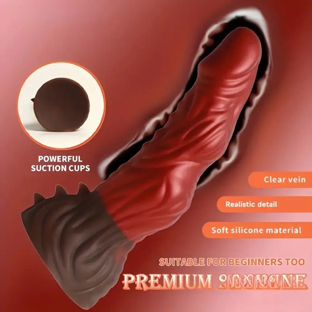Colorful silicone large dildo, photo 6