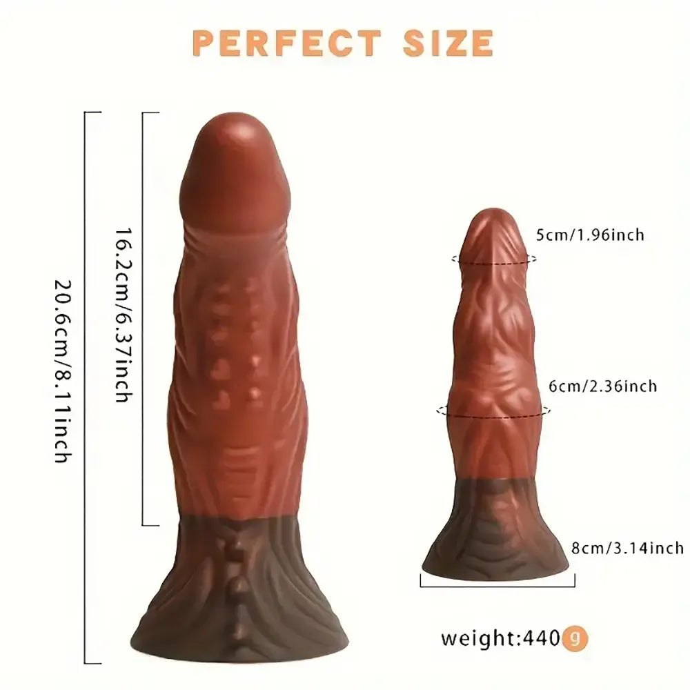 Colorful silicone large dildo, photo 7