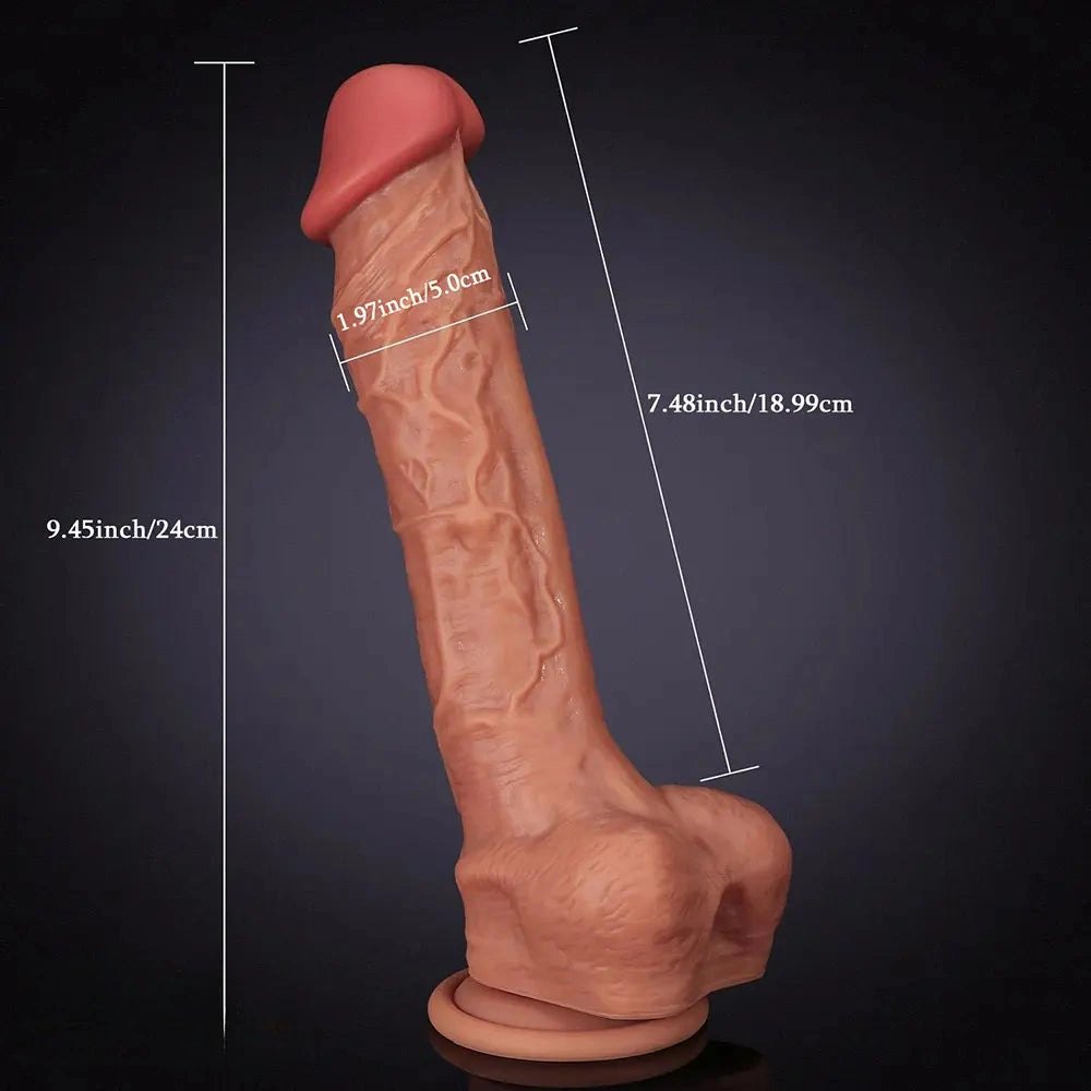 Skin tone realistic big dildo, photo 2