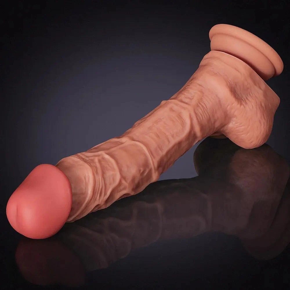 Skin tone realistic big dildo, photo 6