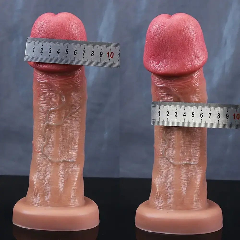 Realistic silicone dildo with suction cup base, photo 8