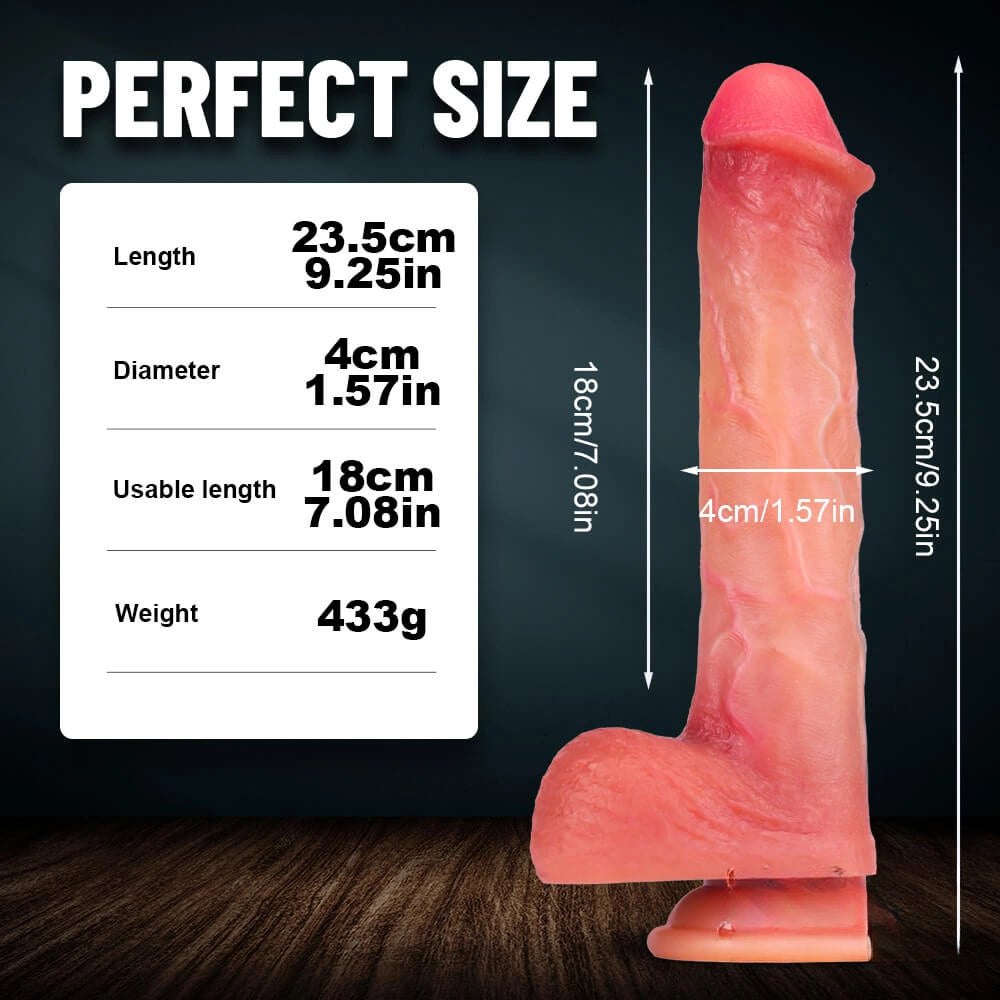 Flesh tone big suction cup dildo, photo 6