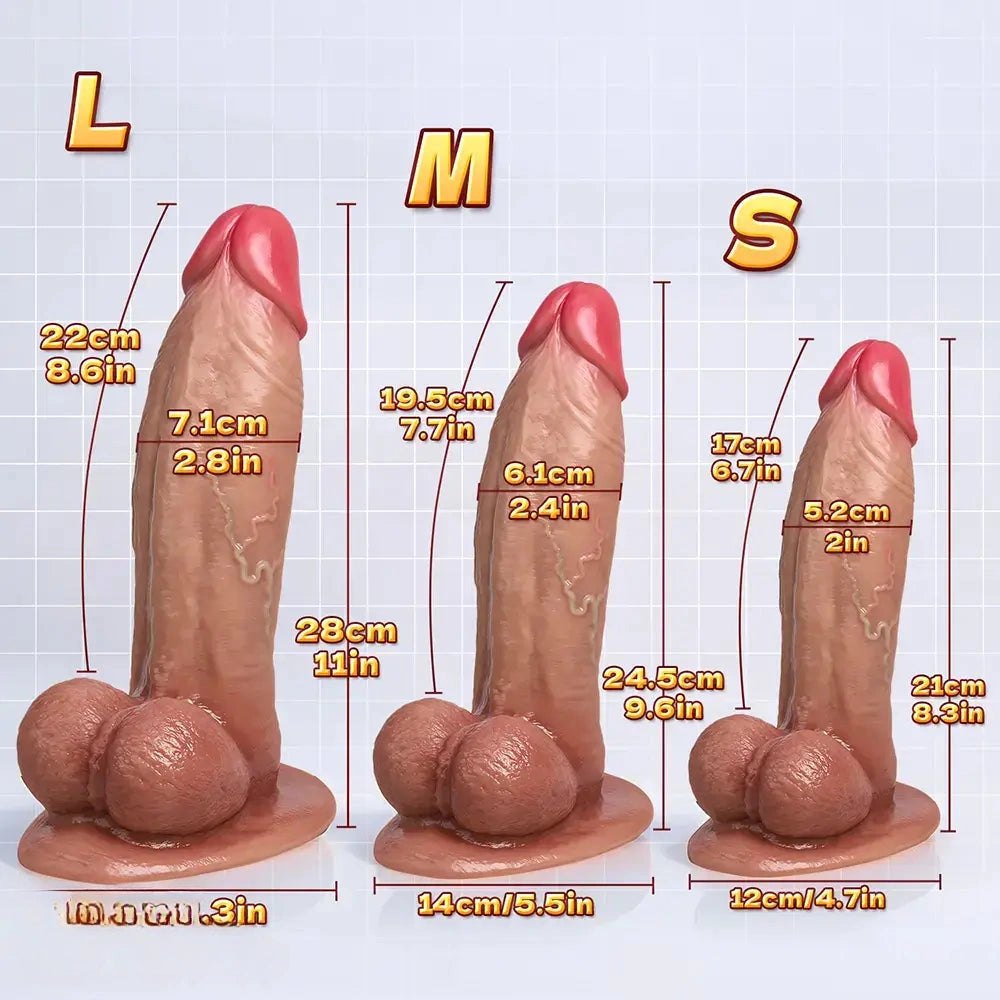 Flesh suction cup dildo, photo 6