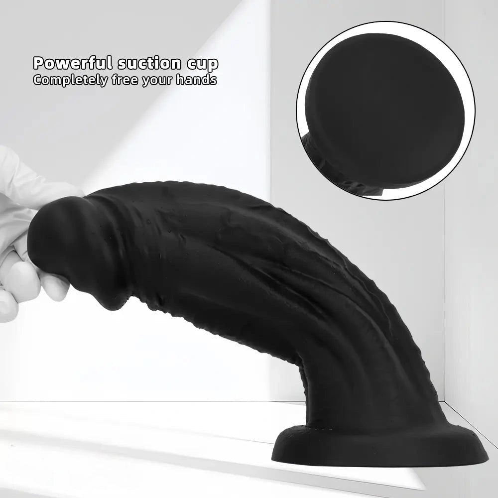 Big realistic silicone suction cup dildo, photo 4