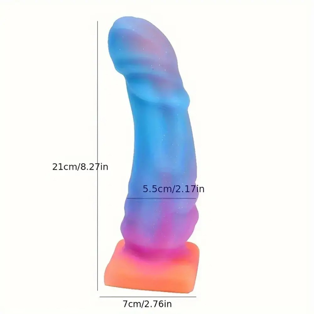 Colorful textured monster fantasy dildo, photo 4