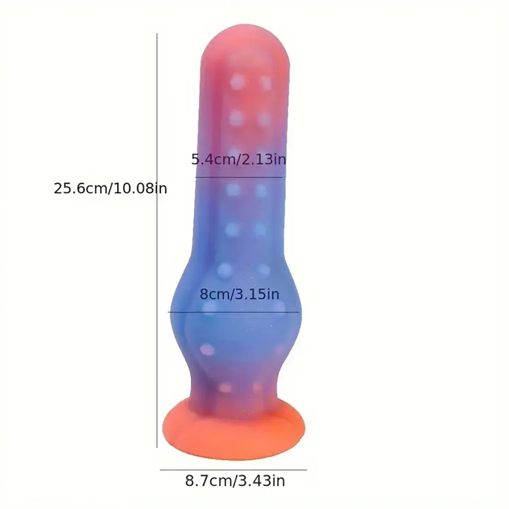 Colorful textured monster fantasy dildo, photo 8