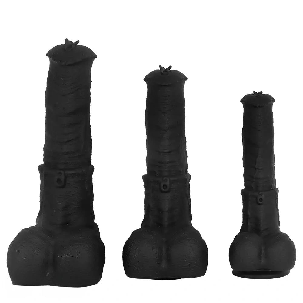 Black large thick silicone dildo, photo 4