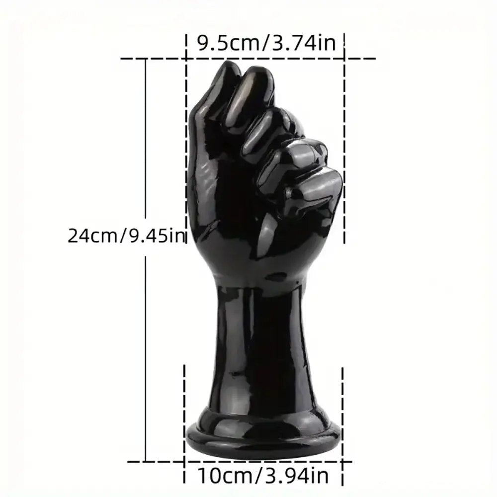 Black fist shaped tpe dildo, photo 10