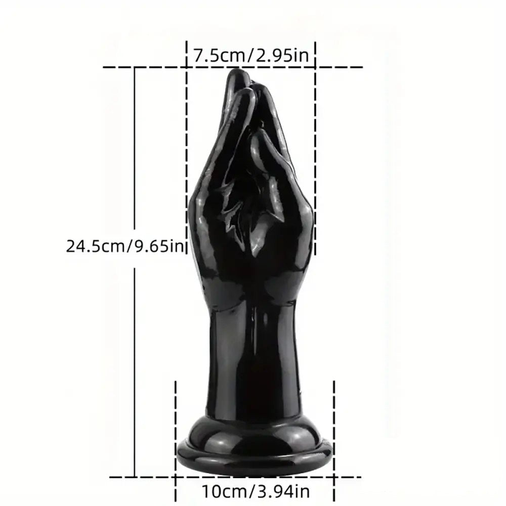 Black fist shaped tpe dildo, photo 11