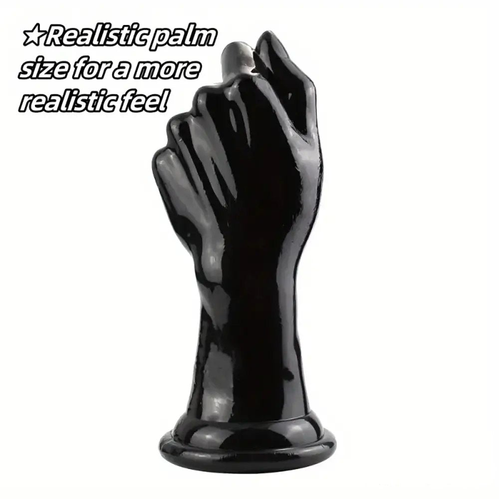 Black fist shaped tpe dildo, photo 2
