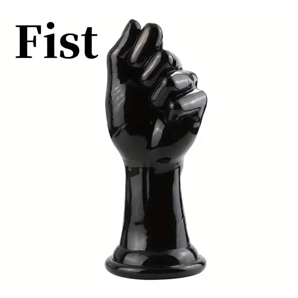 Black fist shaped tpe dildo, photo 3