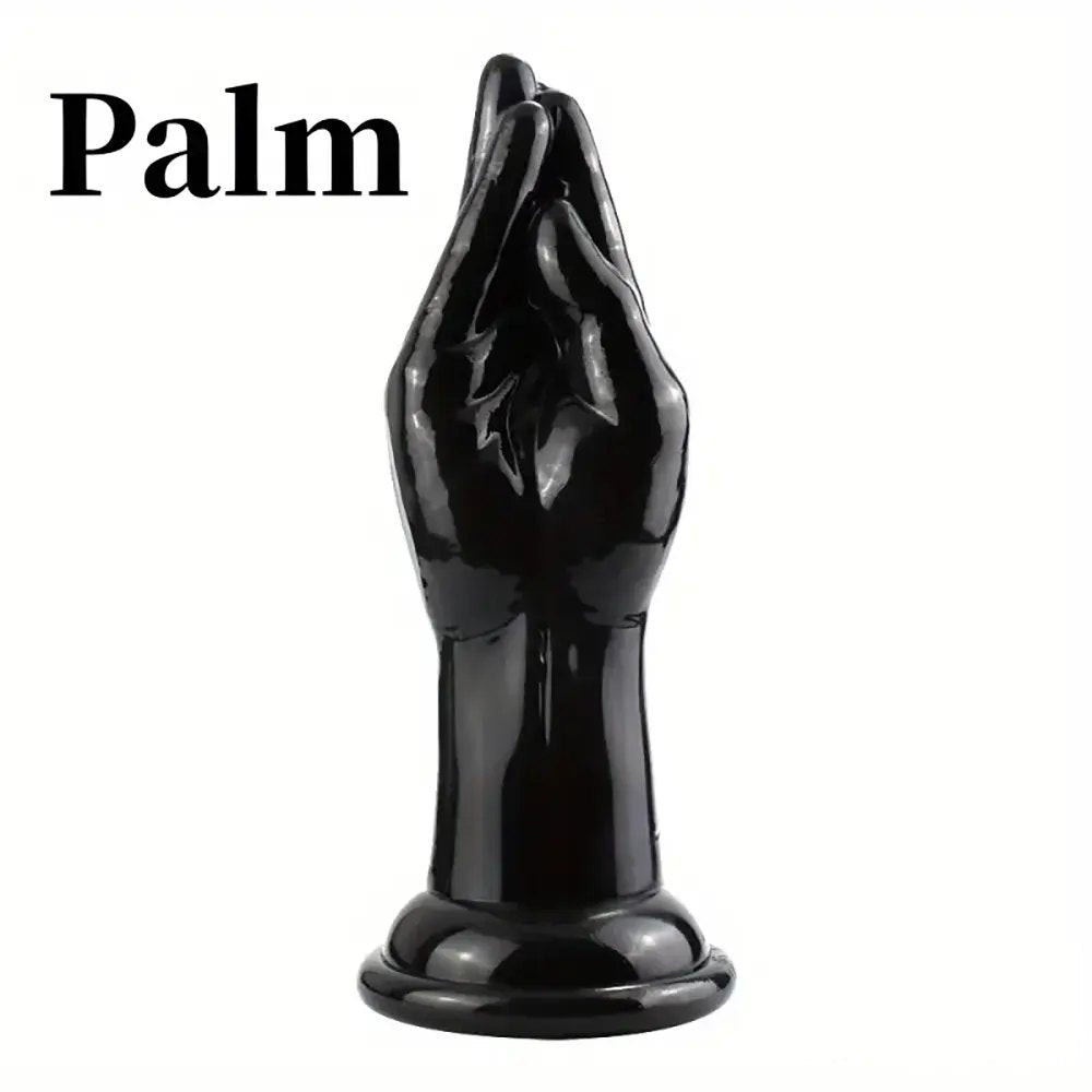 Black fist shaped tpe dildo, photo 4