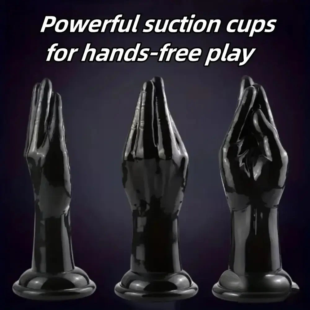 Black fist shaped tpe dildo, photo 7