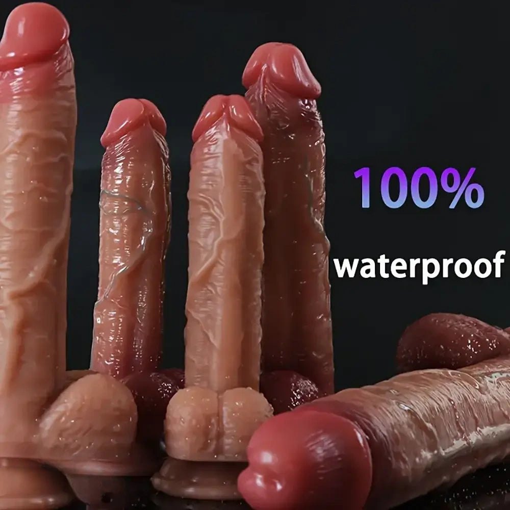 Brown multi-size realistic dildo, photo 1