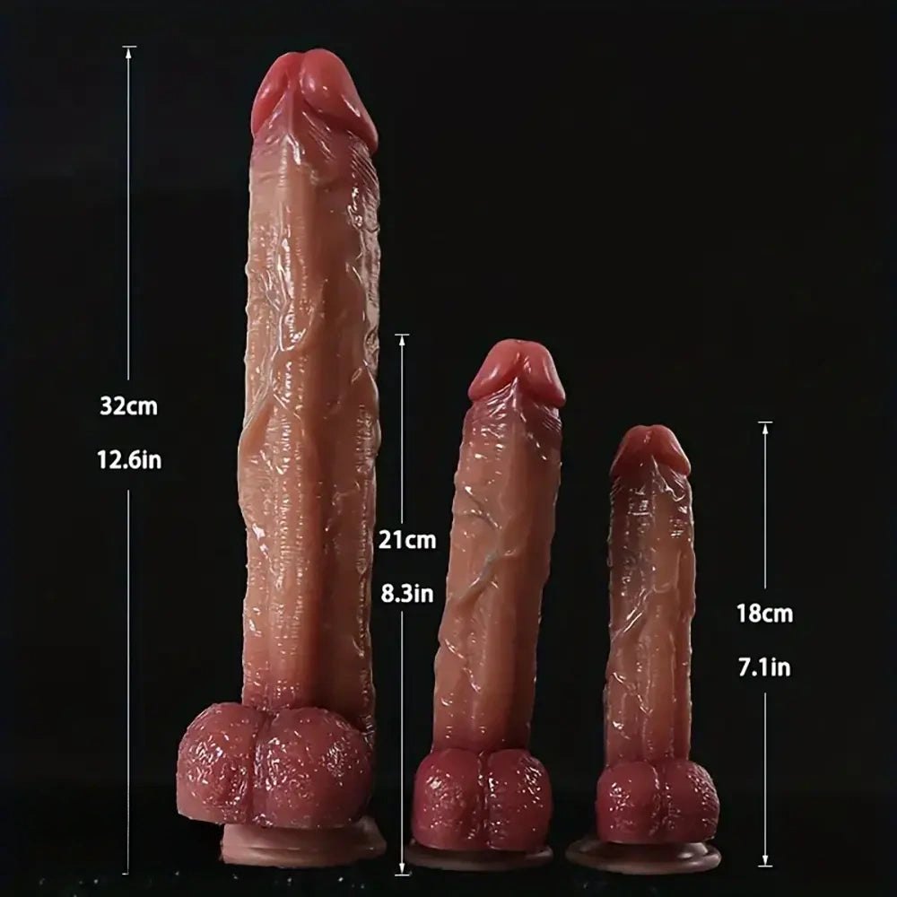 Brown multi-size realistic dildo, photo 6